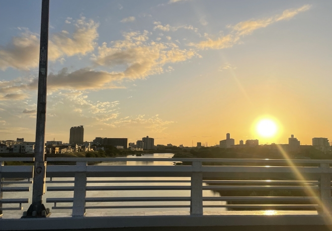 夕日