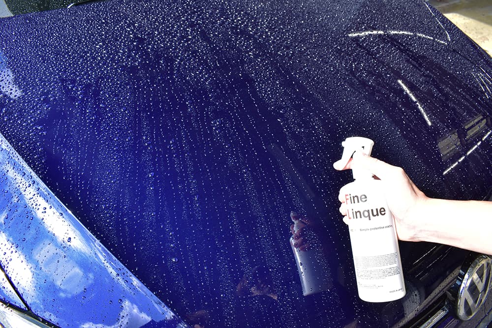 洗車後スプレー
で撥水復活